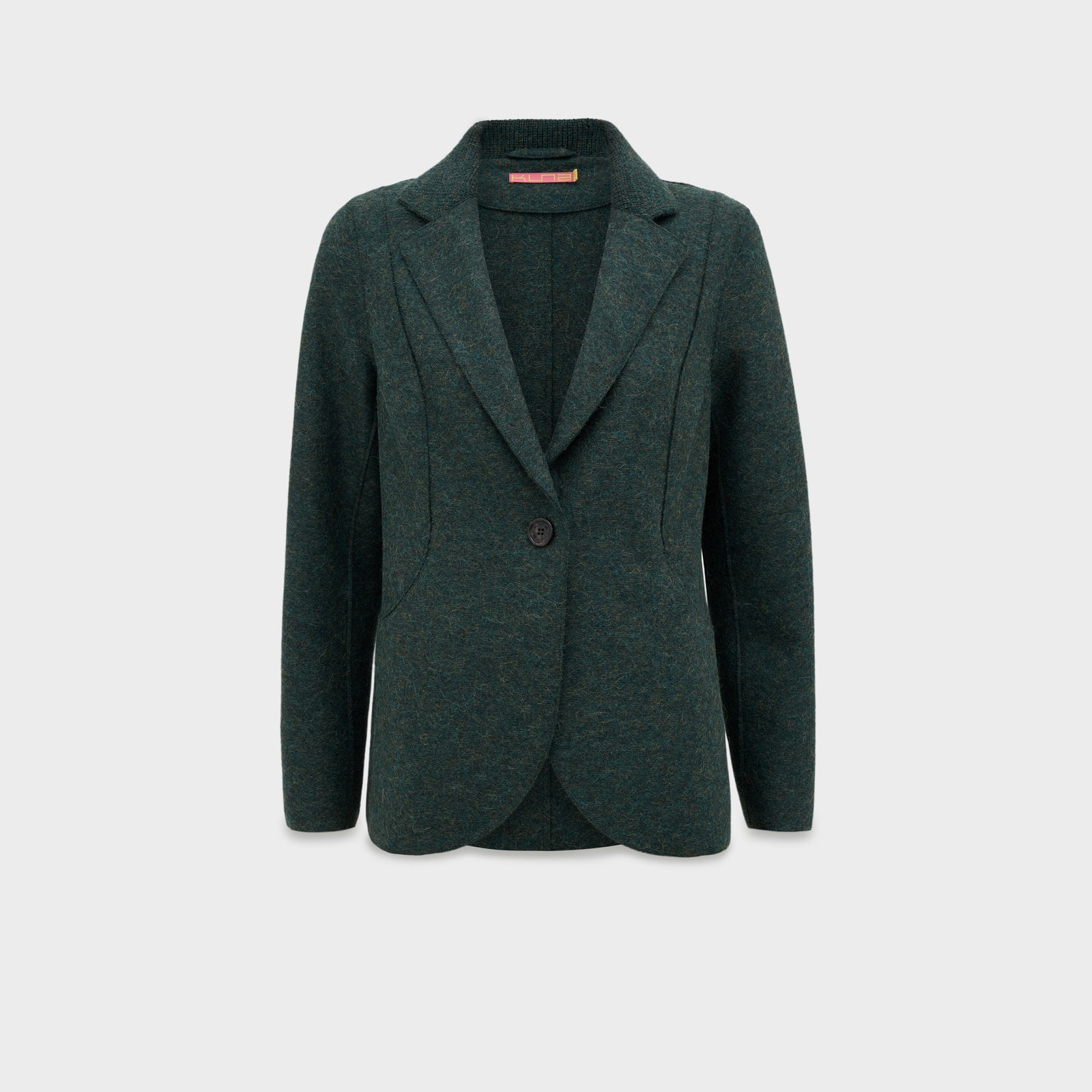 Saco Carina De Alpaca Y Lana Color Verde