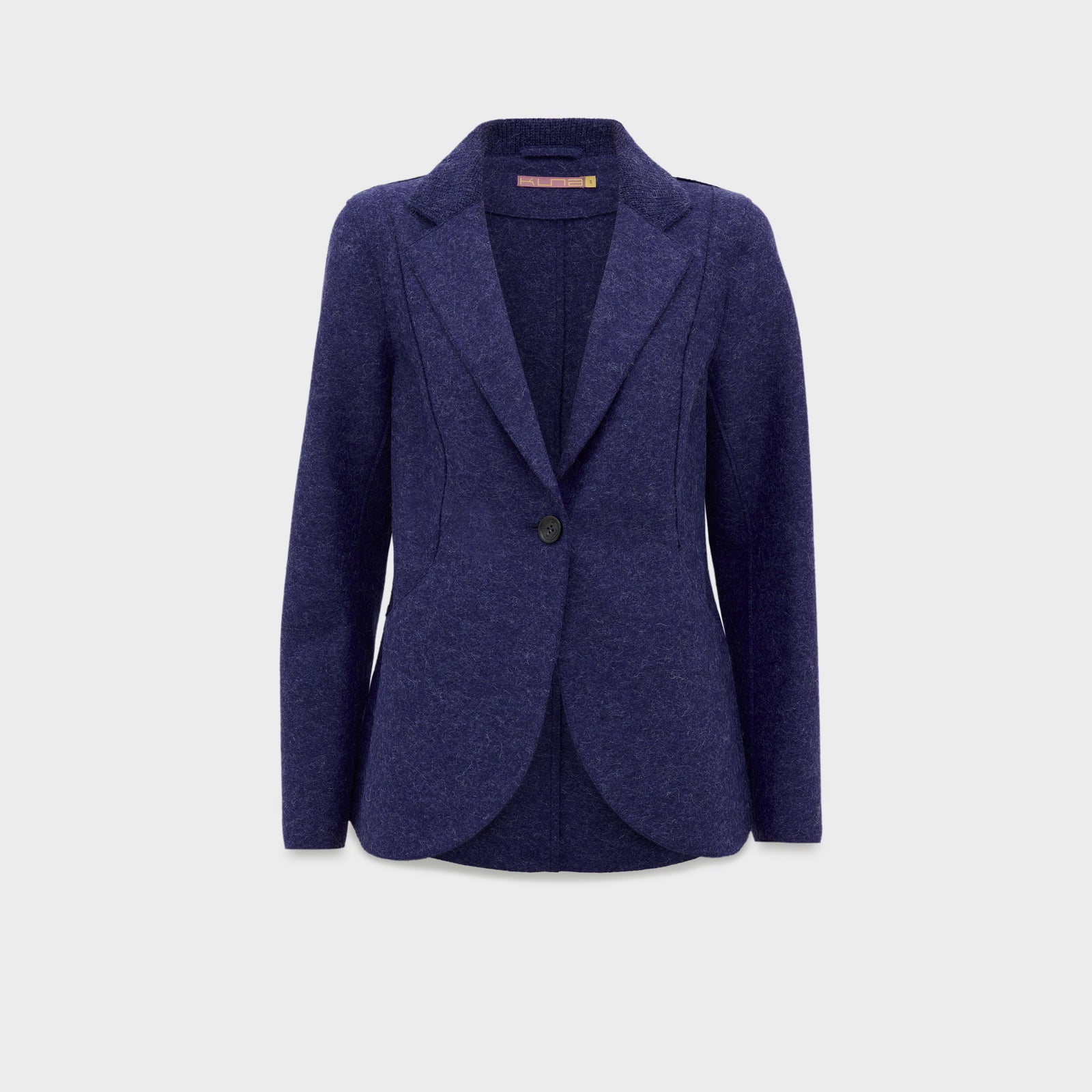 Saco Carina De Alpaca Y Lana Color Azul