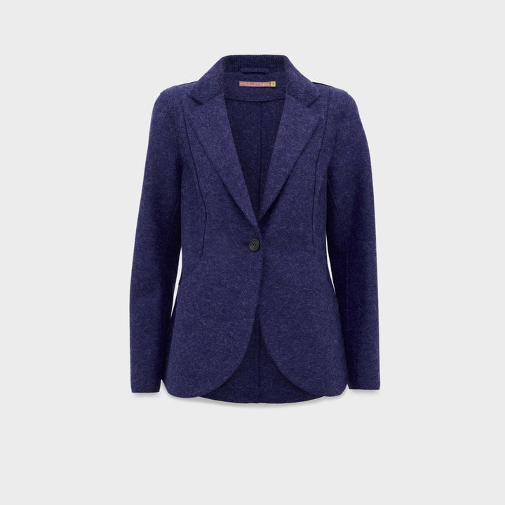 Saco Carina De Alpaca Y Lana Color Azul