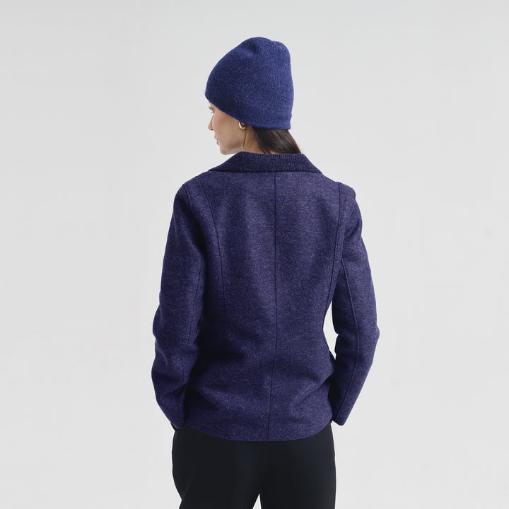 Saco Carina De Alpaca Y Lana Color Azul
