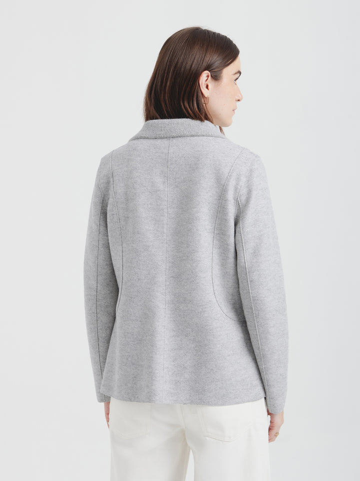 Saco Carina De Alpaca y Lana Color Gris