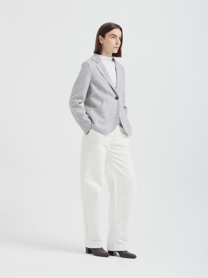 Saco Carina De Alpaca y Lana Color Gris