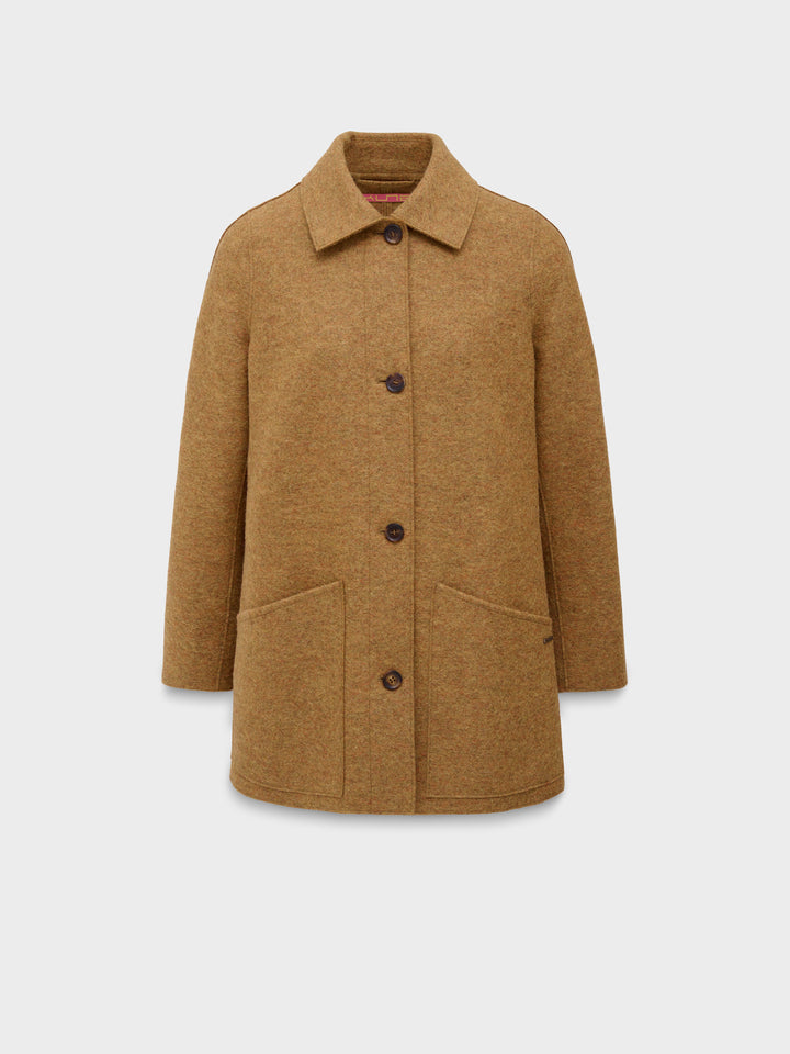 Saco Catalina De Alpaca y Lana Color Amarillo