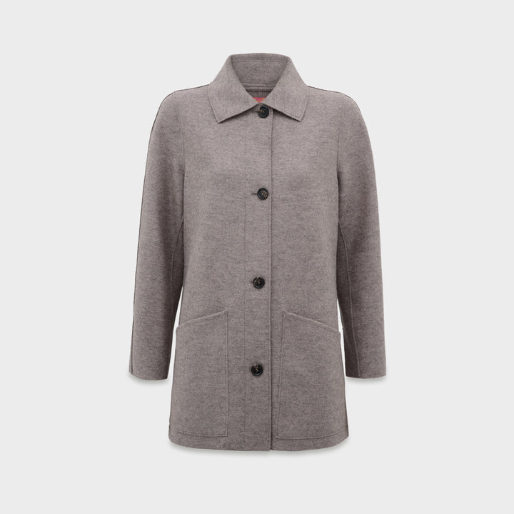Saco Catalina De Alpaca Y Lana Color Gris