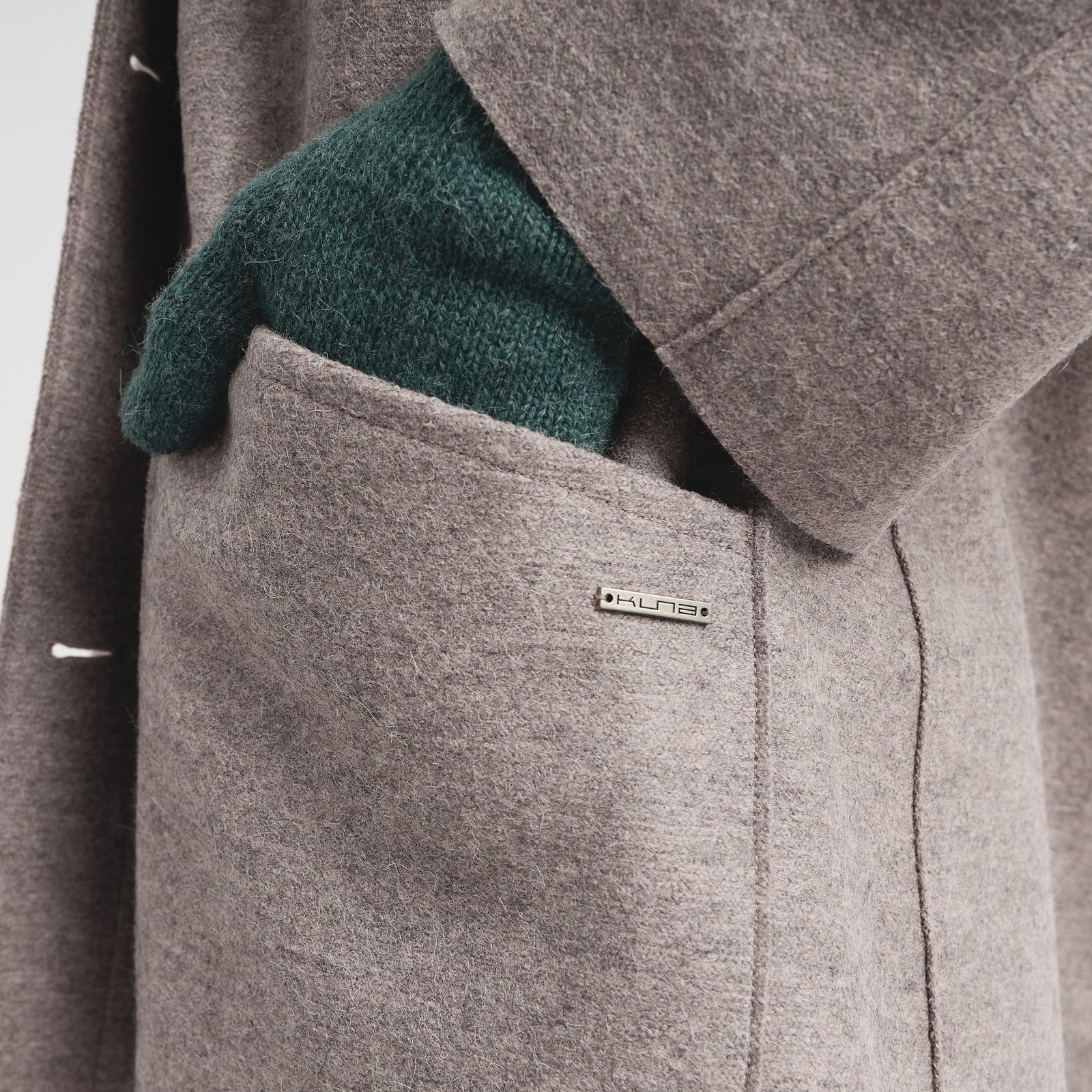 Saco Catalina De Alpaca Y Lana Color Gris