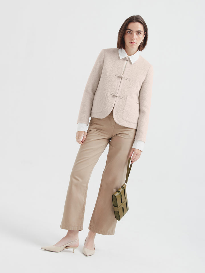 Saco Calm De Lana Color Beige