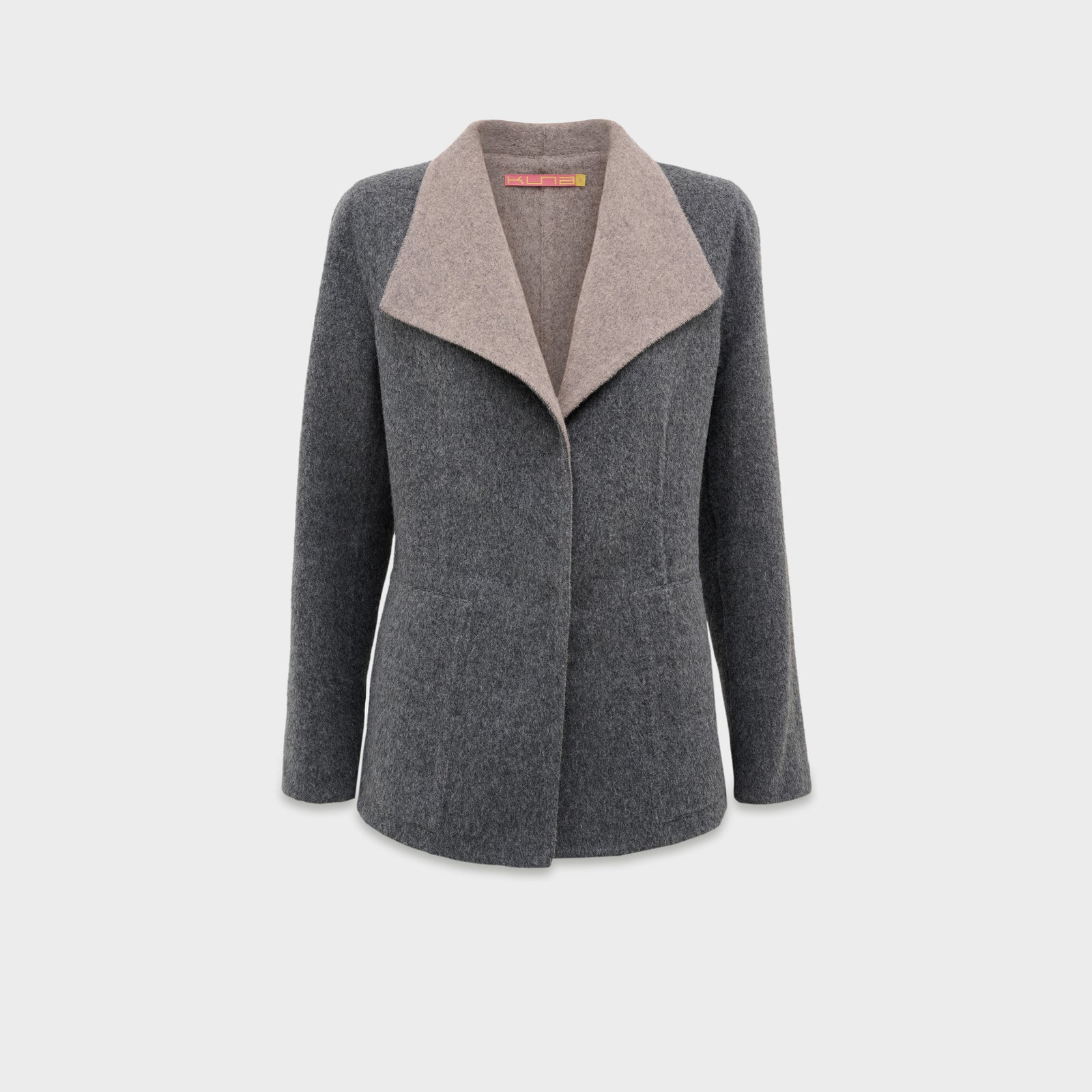 Saco Camelia De Baby Alpaca Color Gris