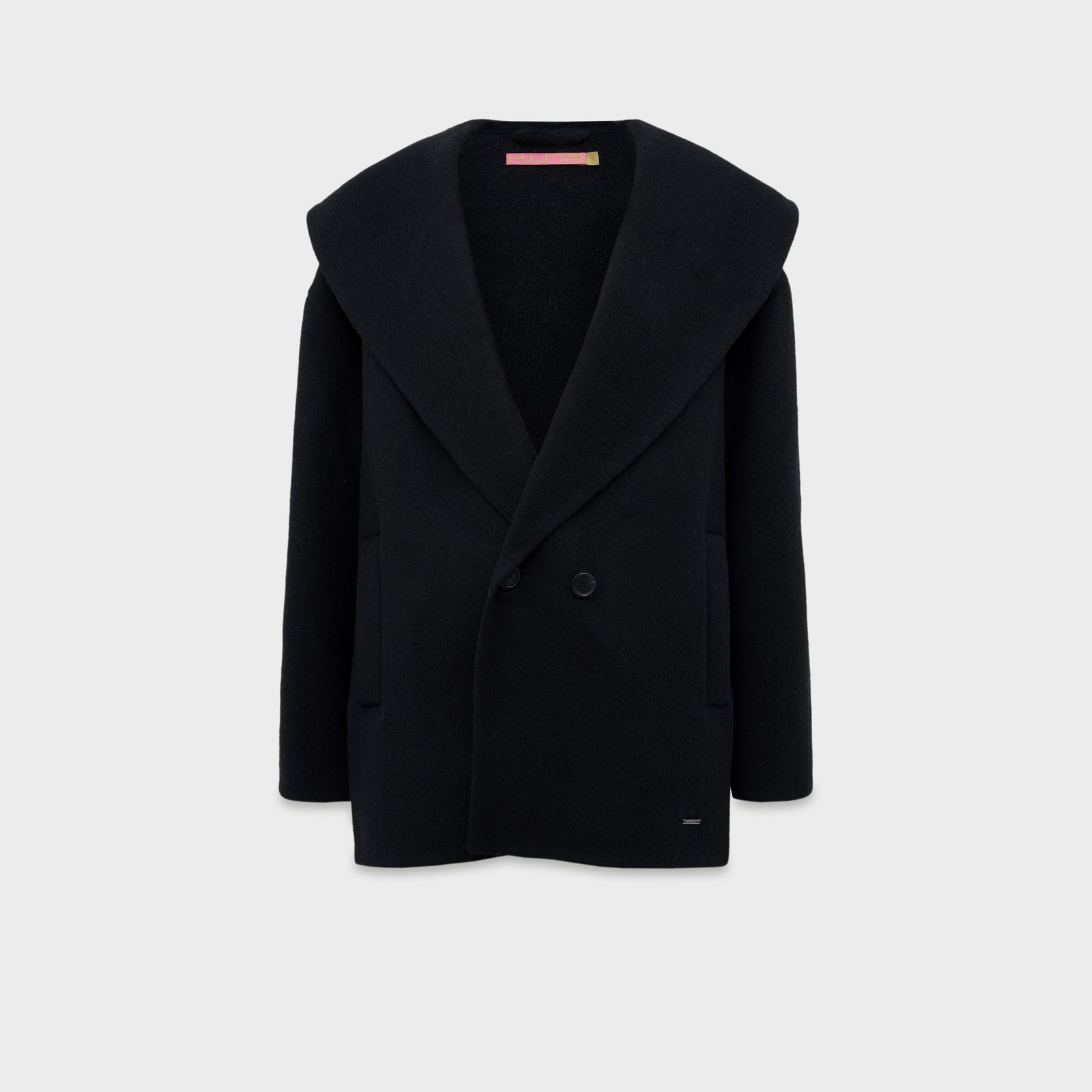 Saco Caramel De Baby Alpaca Color Negro