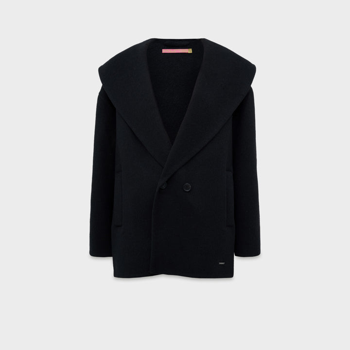 Saco Caramel De Baby Alpaca Color Negro