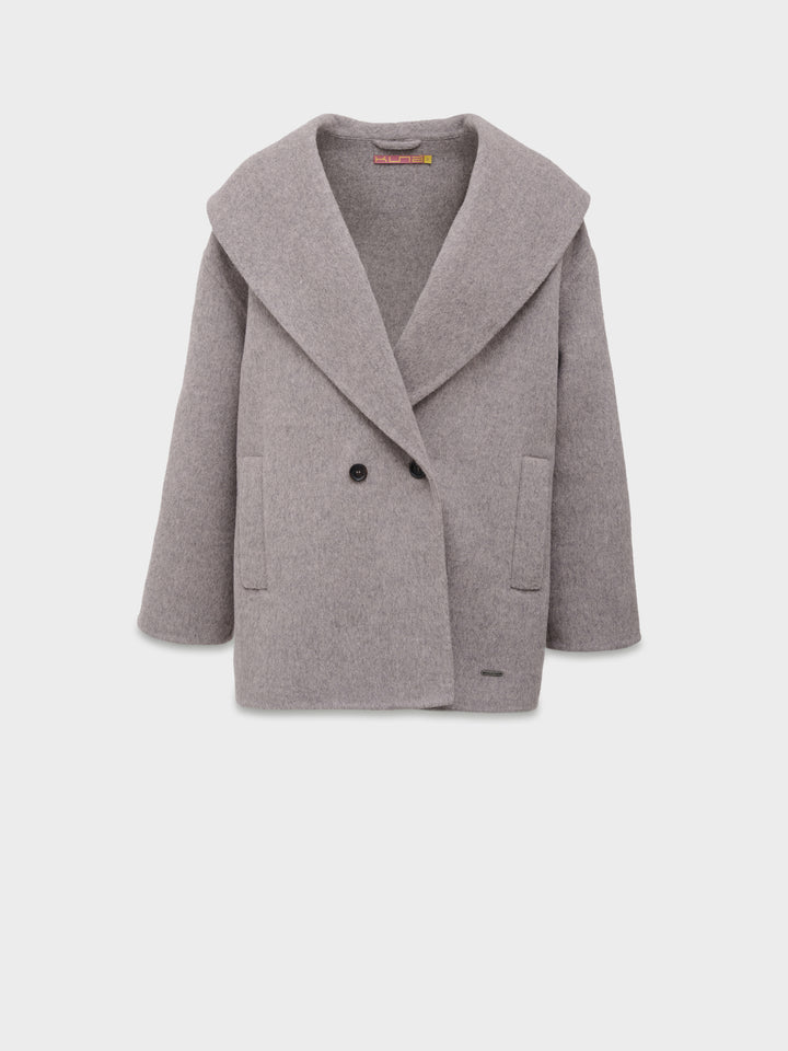 Saco Caramel De Baby Alpaca Color Gris