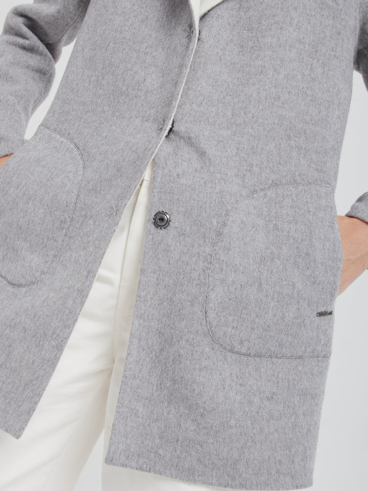 Chantal Grey Baby Alpaca Coat