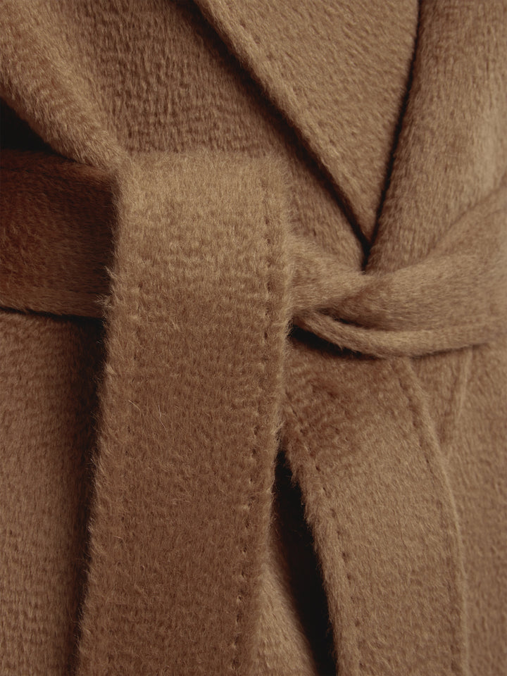 Abrigo Cyclamen De Baby Alpaca Suri Color Marron