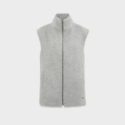 Chaleco Carmen De Alpaca Suri Color Gris