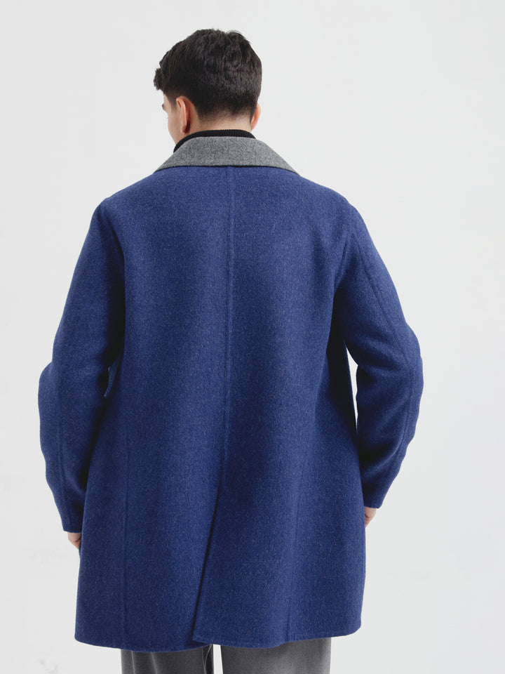 Abrigo Cosmos De Baby Alpaca Color Azul