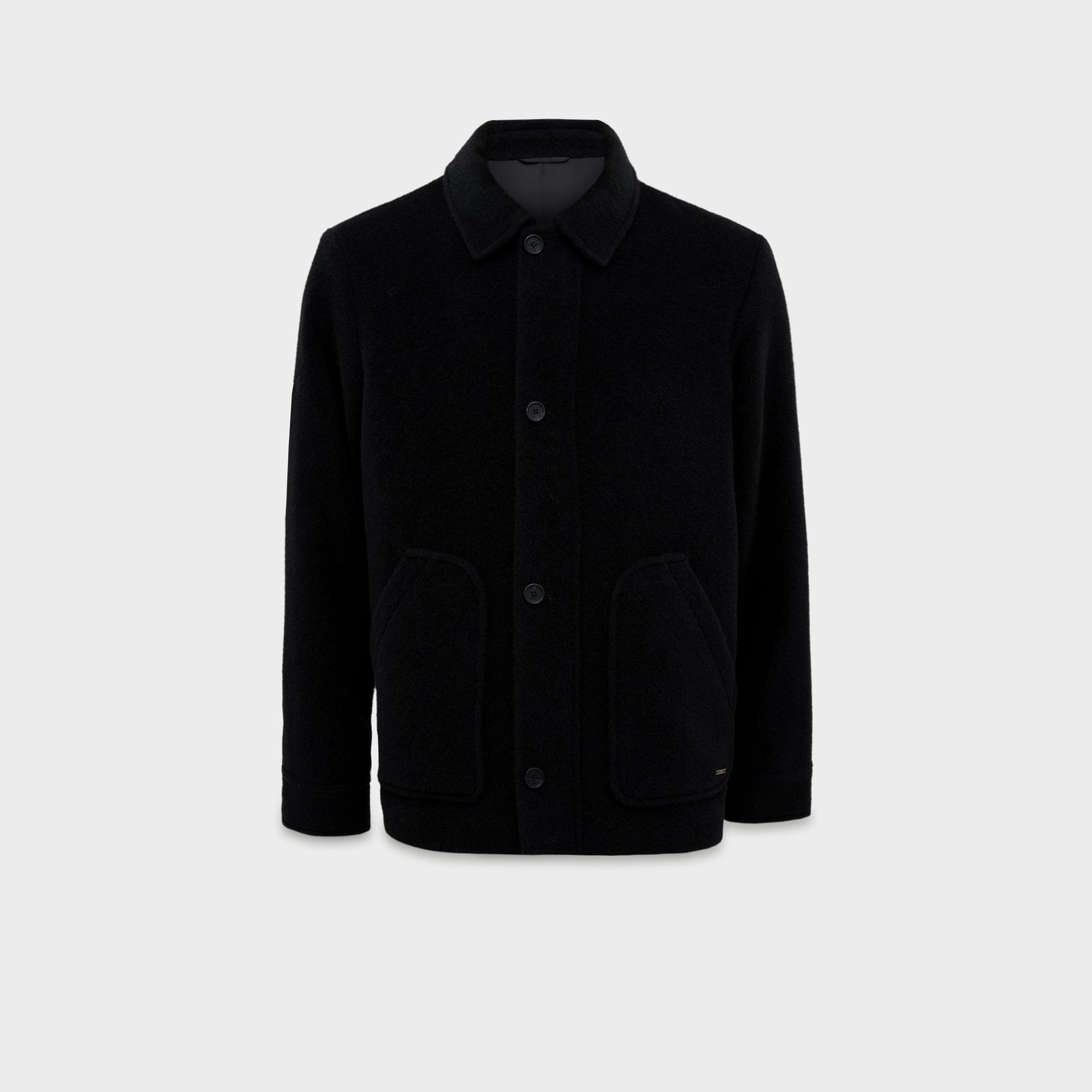 Saco Cris De Alpaca Color Negro