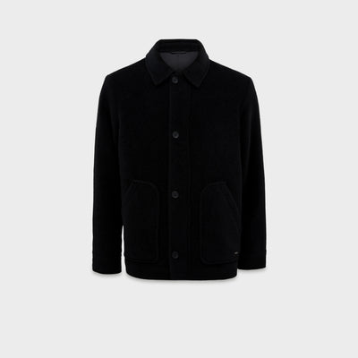 Saco Cris De Alpaca Color Negro