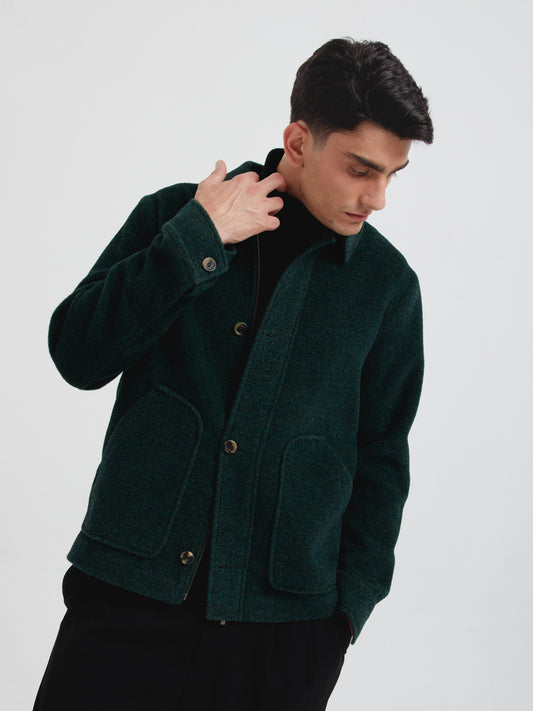 Saco Cris De Alpaca Color Verde