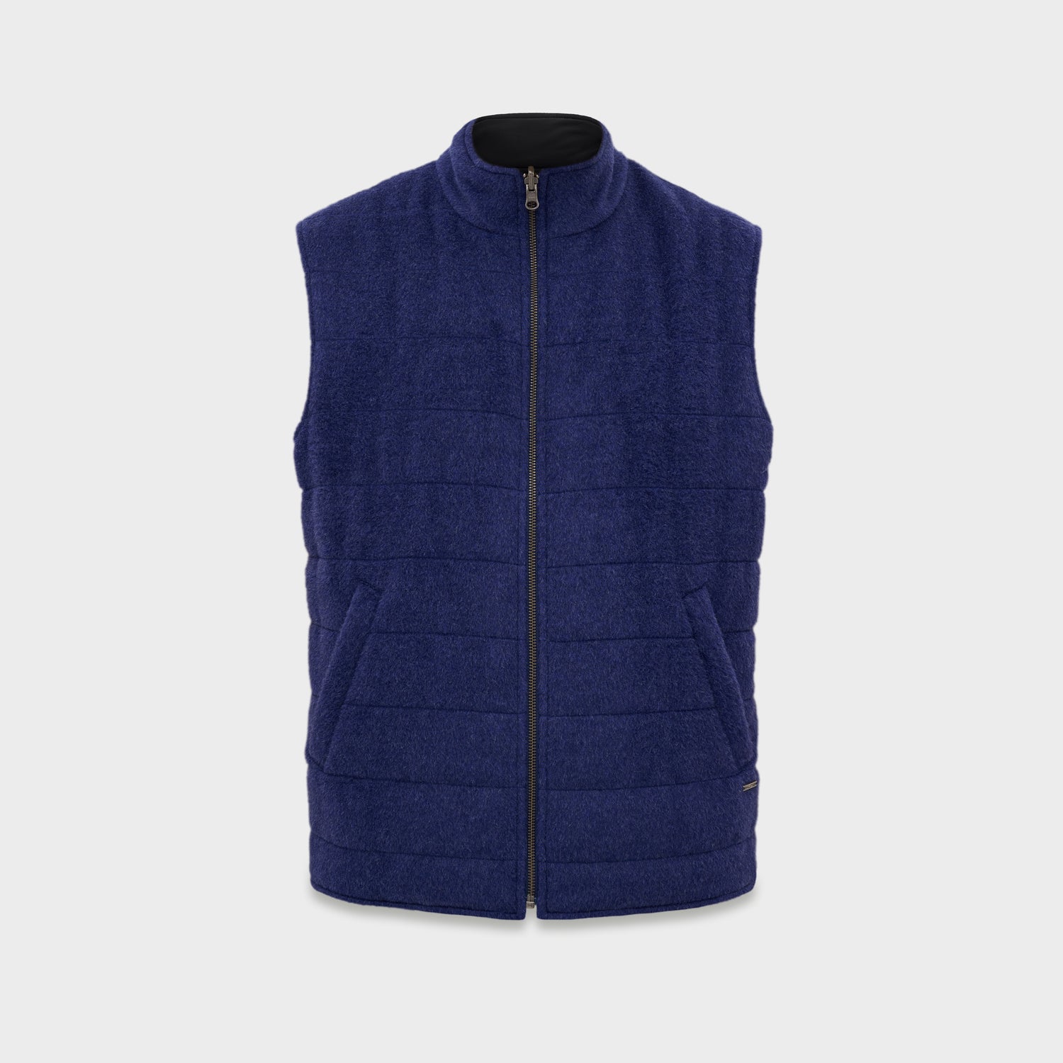 Chaleco Yulian De Baby Alpaca Color Azul