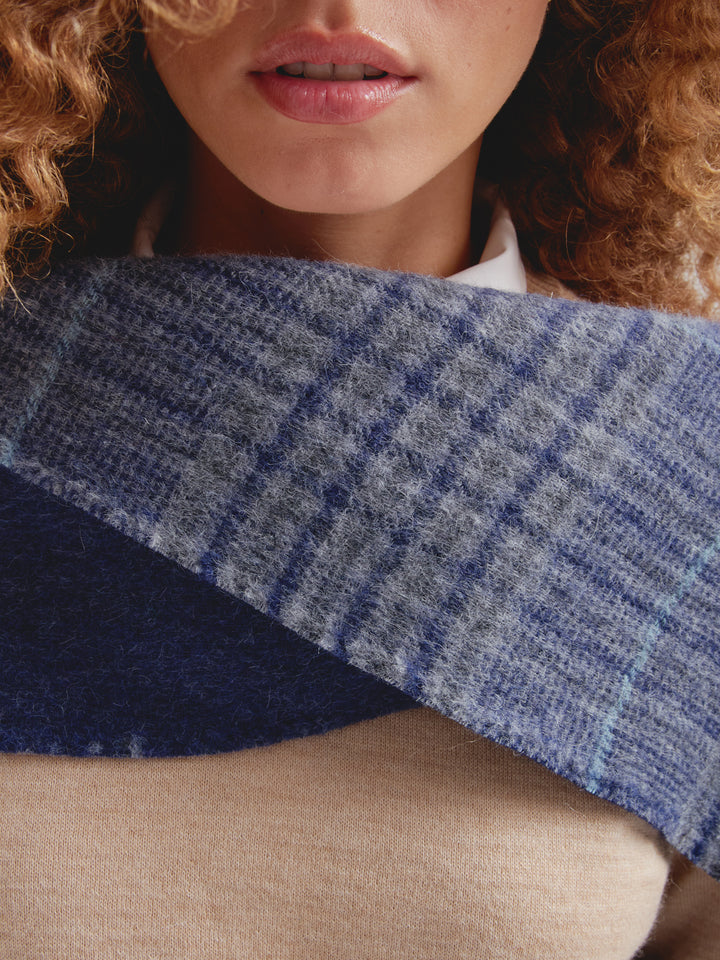 Chalina Chilian De Baby Alpaca Color Azul