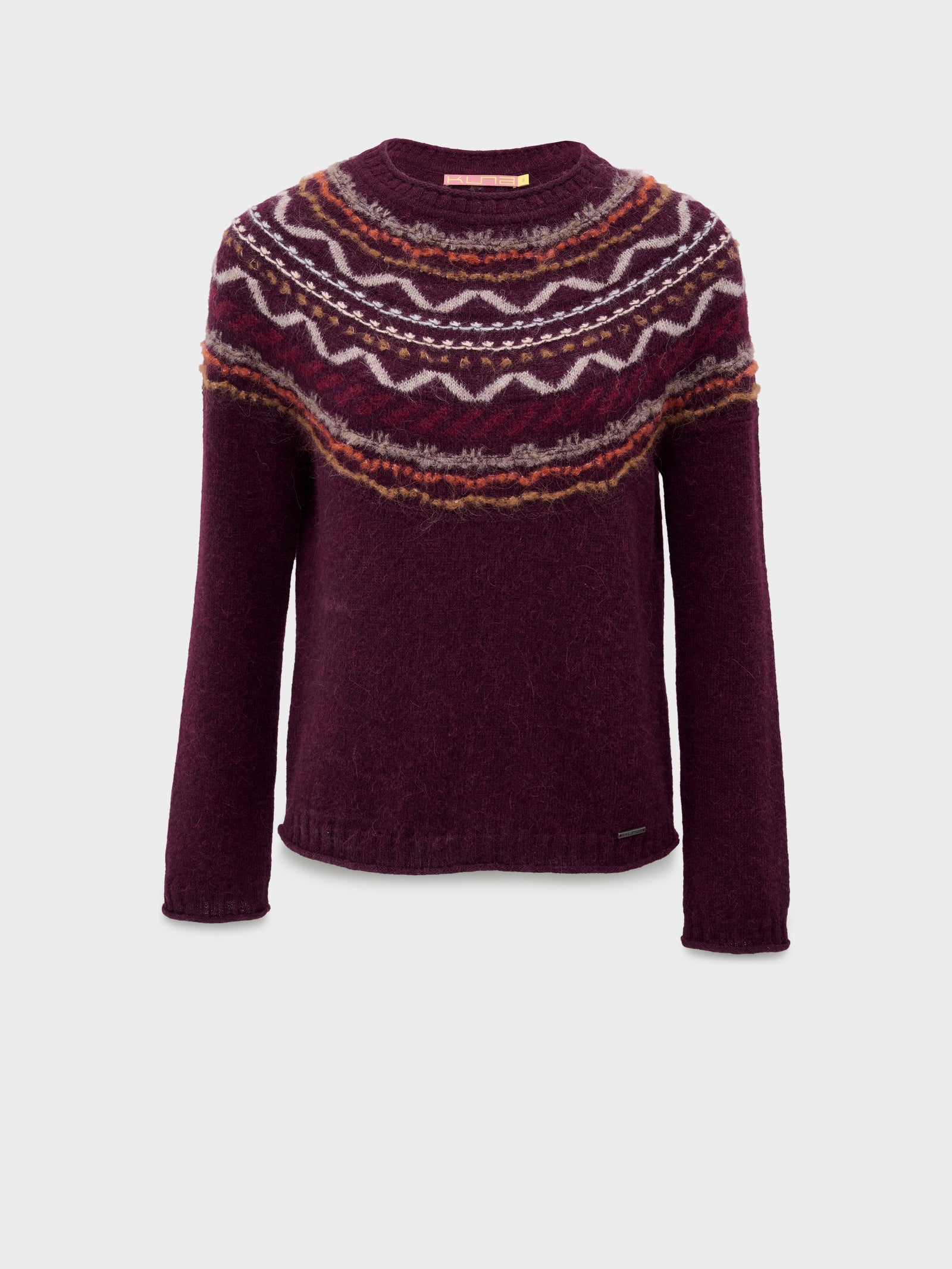 Suéter Camila De Baby Alpaca Color Guinda