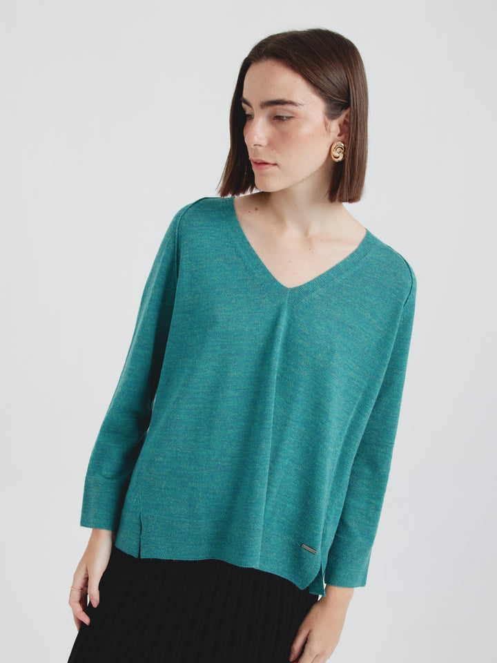 Carola Sweater Baby Alpaca Color Green