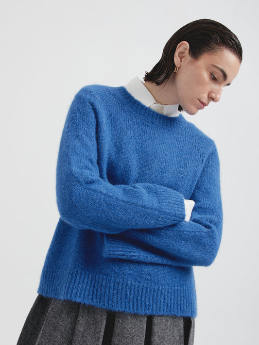 Suéter Cherry De Alpaca Suri Color Azul