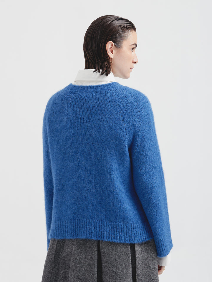 Suéter Cherry De Alpaca Suri Color Azul