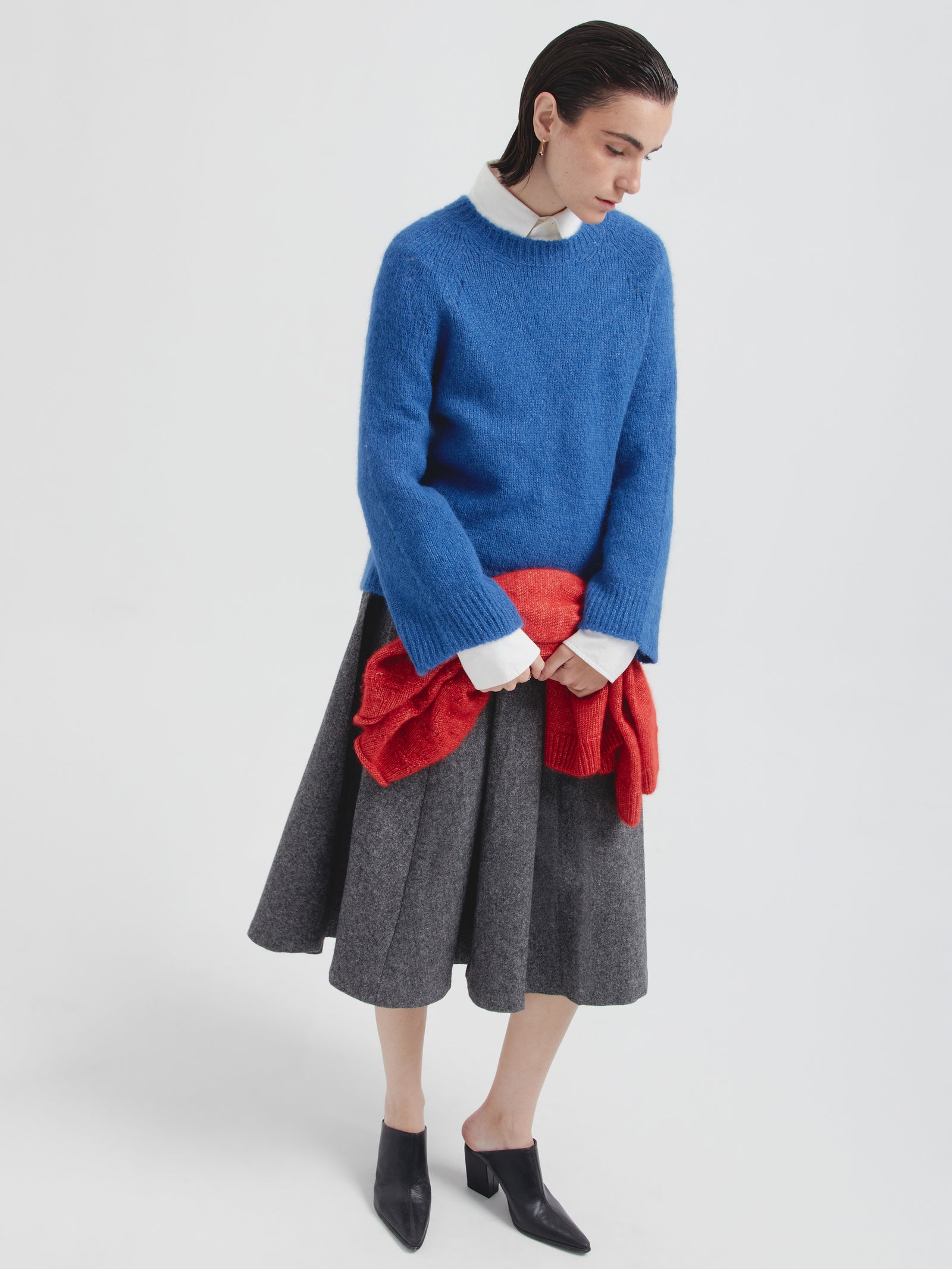 Suéter Cherry De Alpaca Suri Color Azul