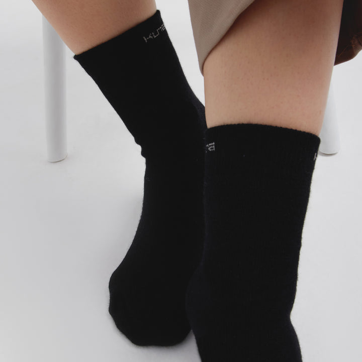 Medias Rigolo De Baby Alpaca Color Negro