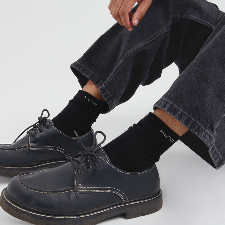 Medias Reto De Baby Alpaca Color Negro