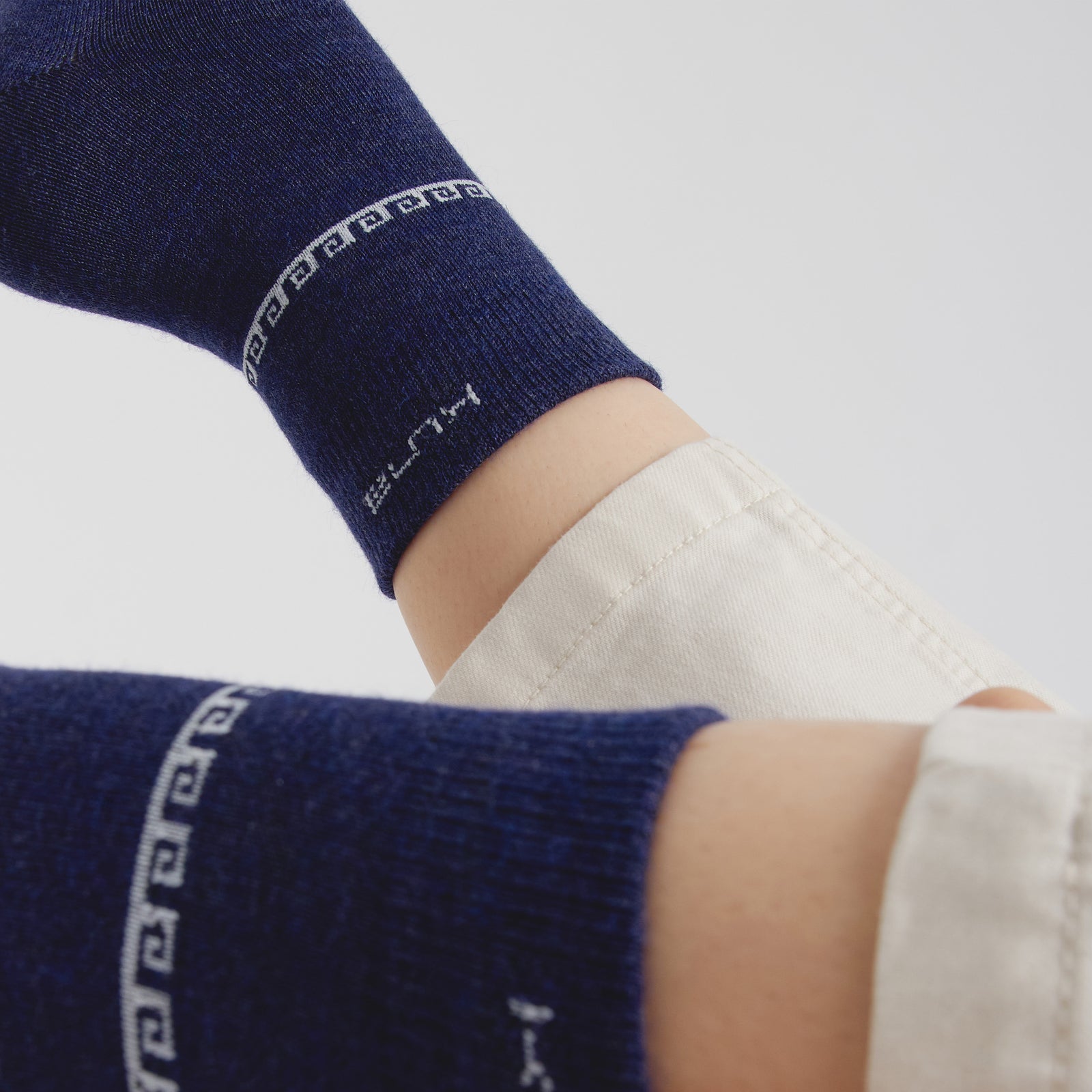 Medias Route De Baby Alpaca Color Azul