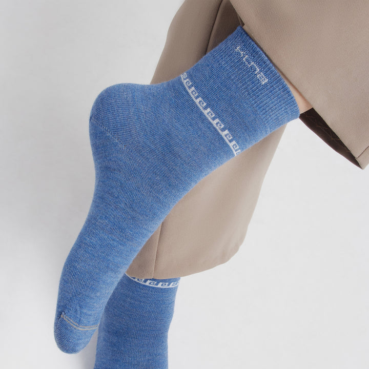 Medias Route De Baby Alpaca Color Celeste