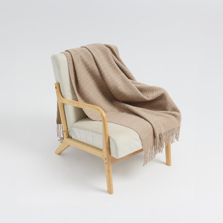 Manta Cyriel De Baby Alpaca Color Beige