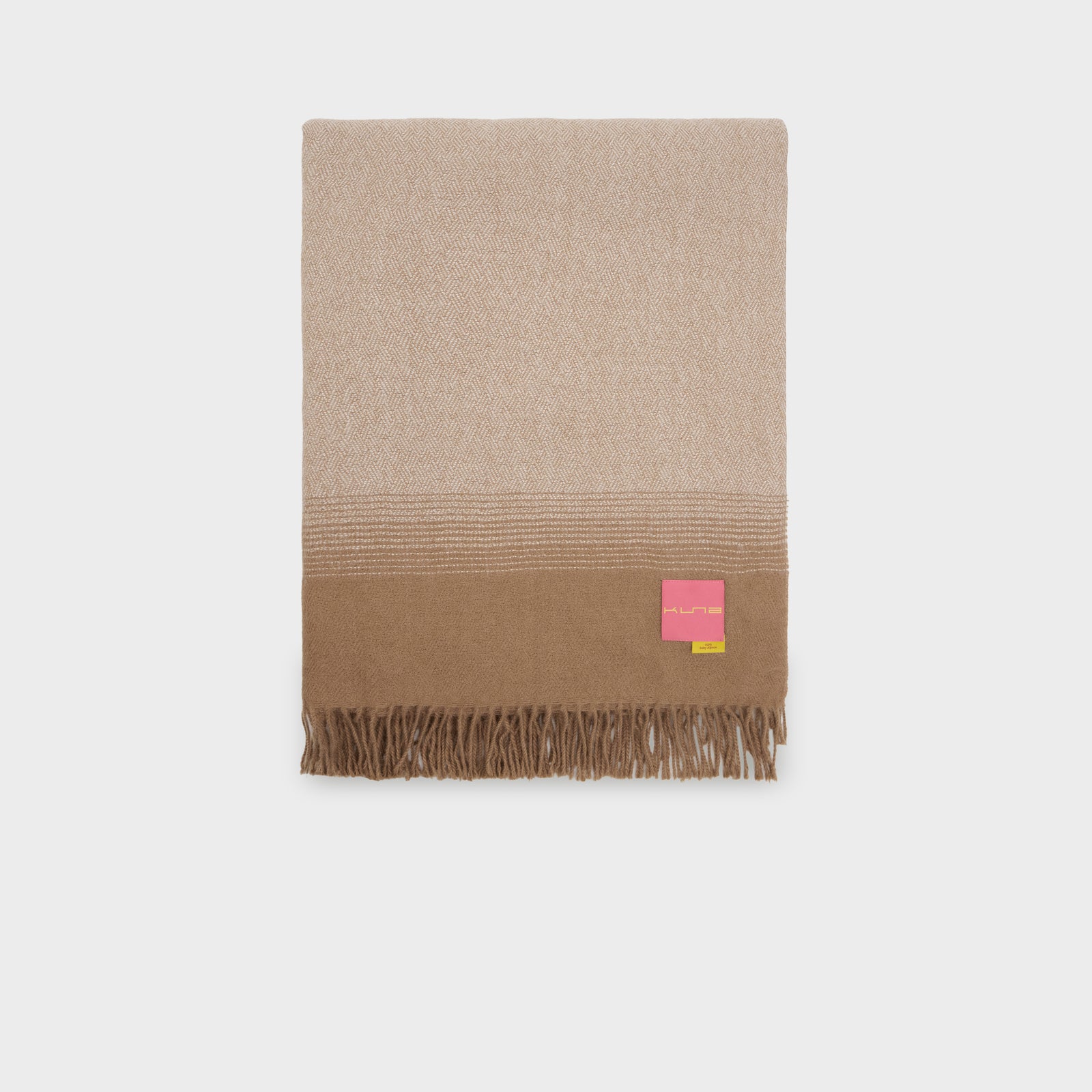 Manta Colca De Baby Alpaca Color Camel