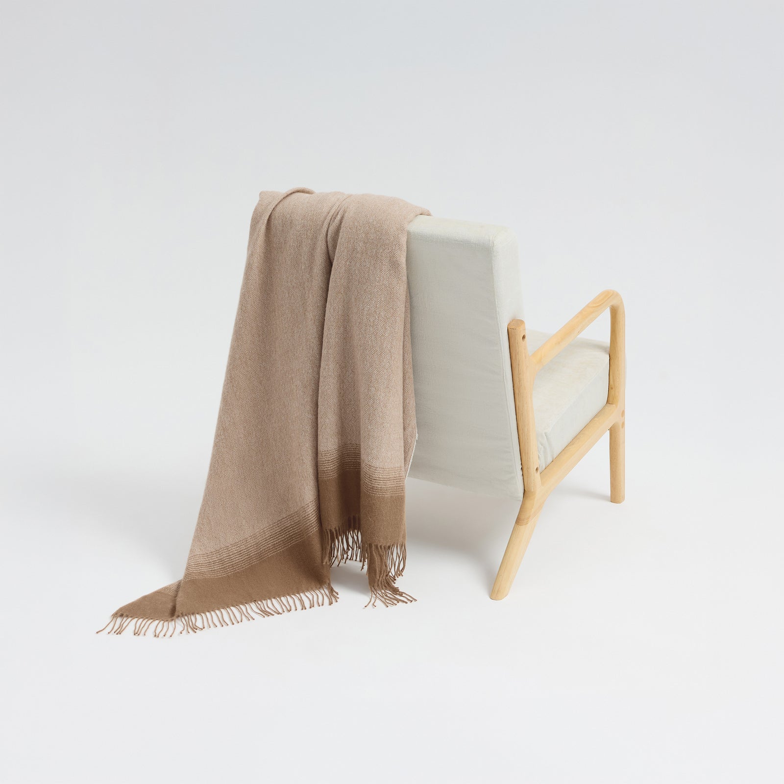 Manta Colca De Baby Alpaca Color Camel