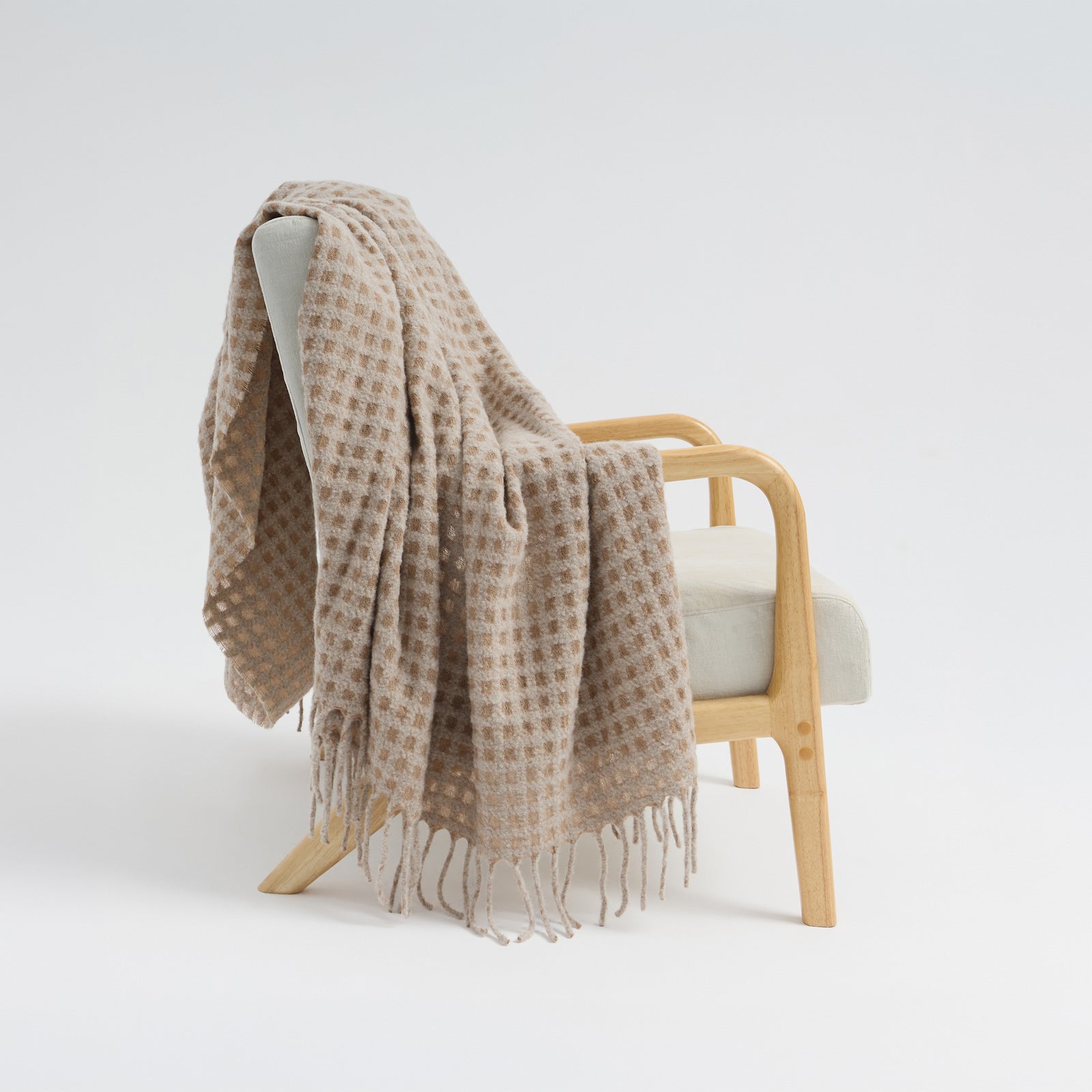 Manta Cypress De Baby Alpaca Color Beige
