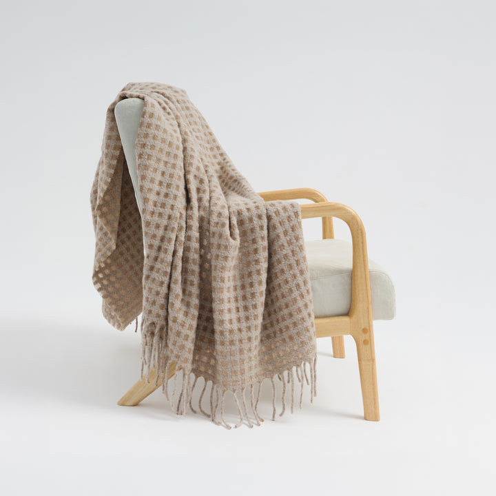 Manta Cypress De Baby Alpaca Color Beige
