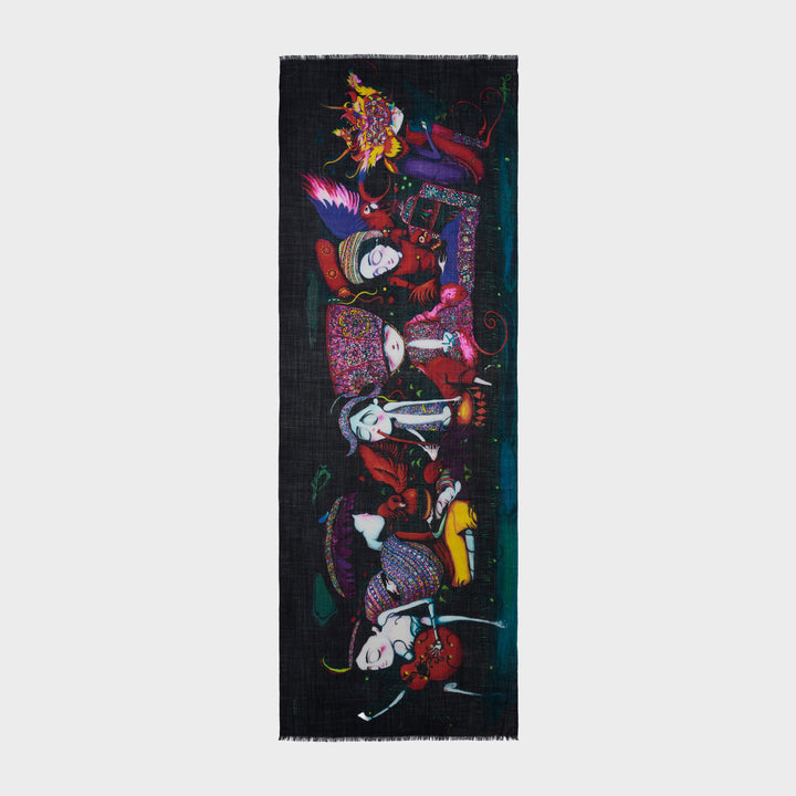 Estola Raices De Baby Alpaca Color Multicolor