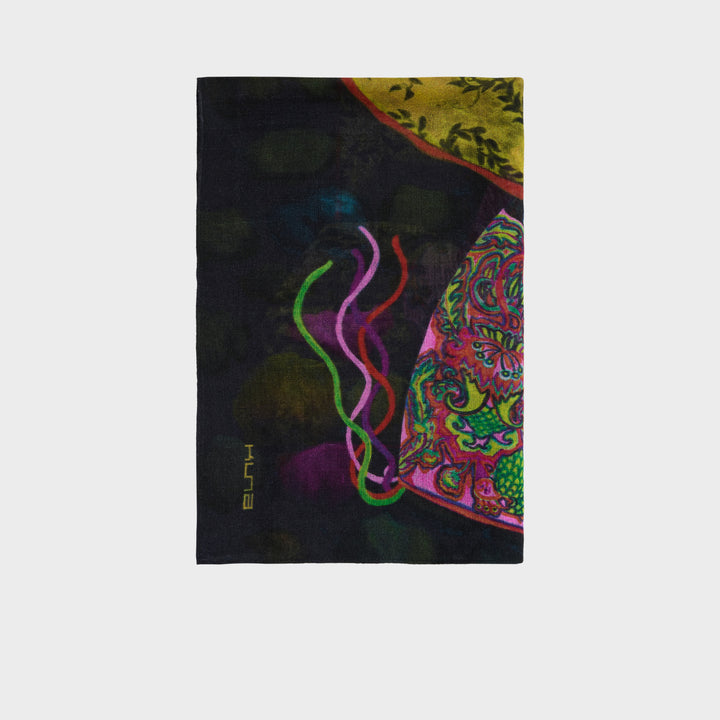 Pañuelos Yawar Nina De Baby Alpaca Color Multicolor