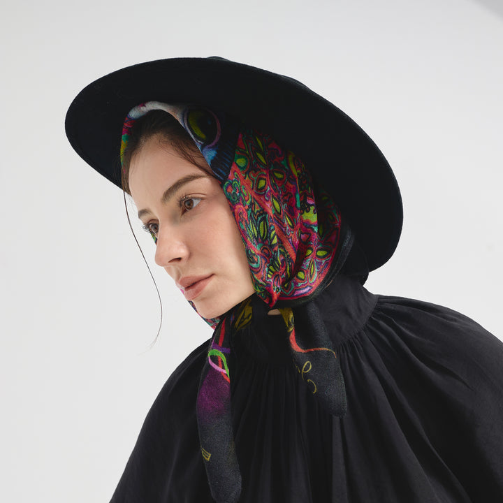 Pañuelos Yawar Nina De Baby Alpaca Color Multicolor