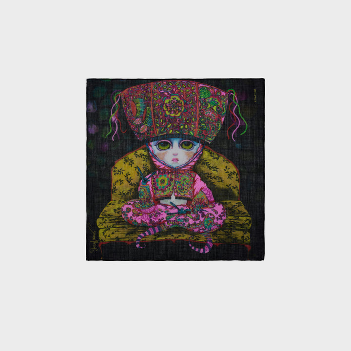 Pañuelos Yawar Nina De Baby Alpaca Color Multicolor