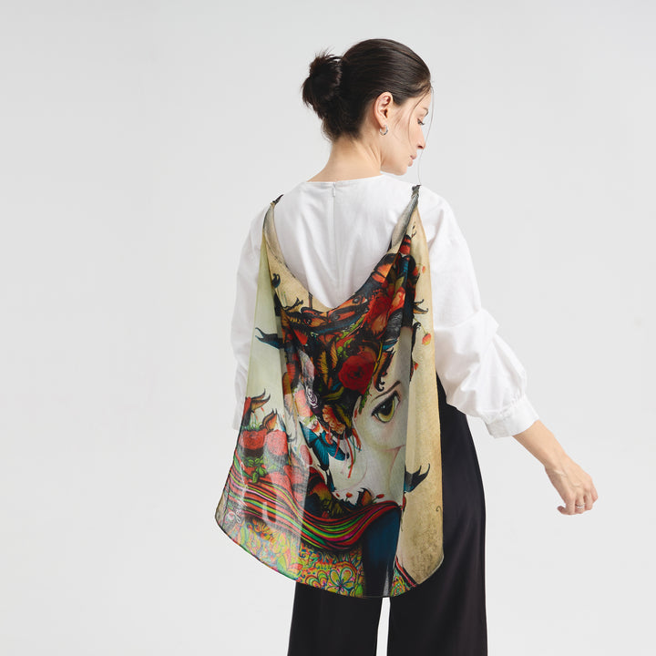 Pañuelos Misterio Mariposa De Baby Alpaca Color Multicolor