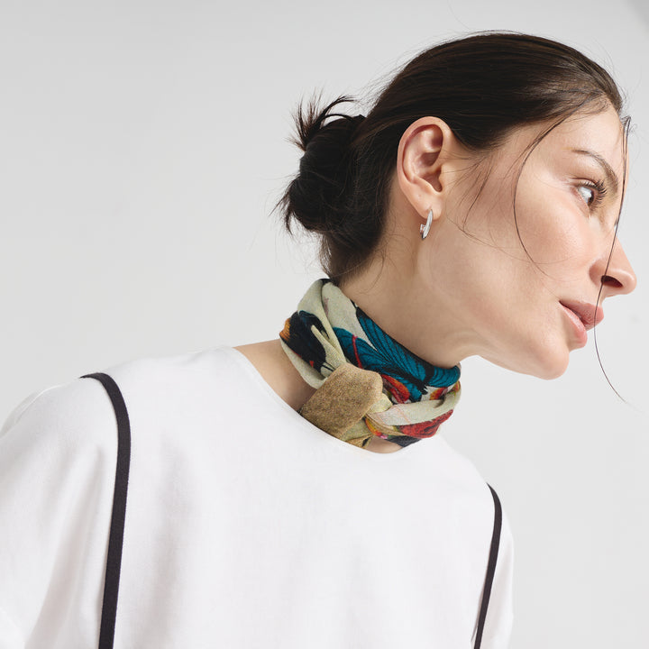 Pañuelos Misterio Mariposa De Baby Alpaca Color Multicolor