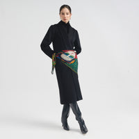 Pañuelos Quinde Verde De Baby Alpaca Color Multicolor