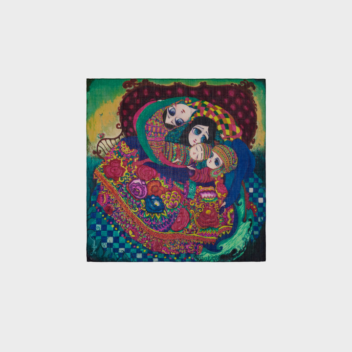 Pañuelos Raiz De Baby Alpaca Color Multicolor