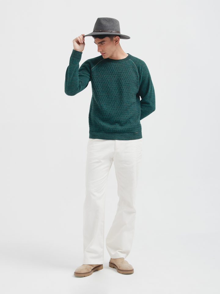 Suéter Robin De Baby Alpaca Color Verde