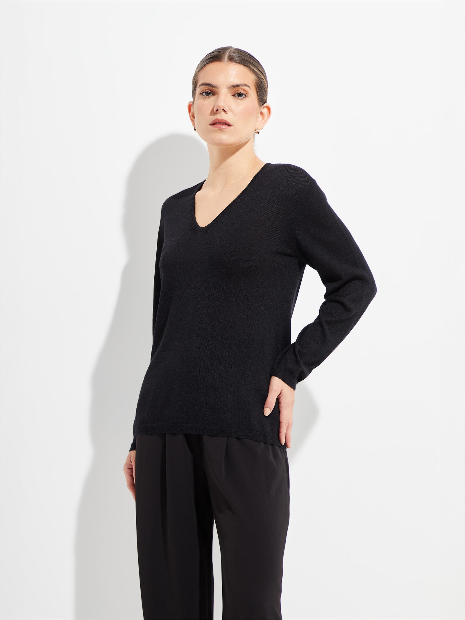 Tudor Royal Alpaca Sweater in Black