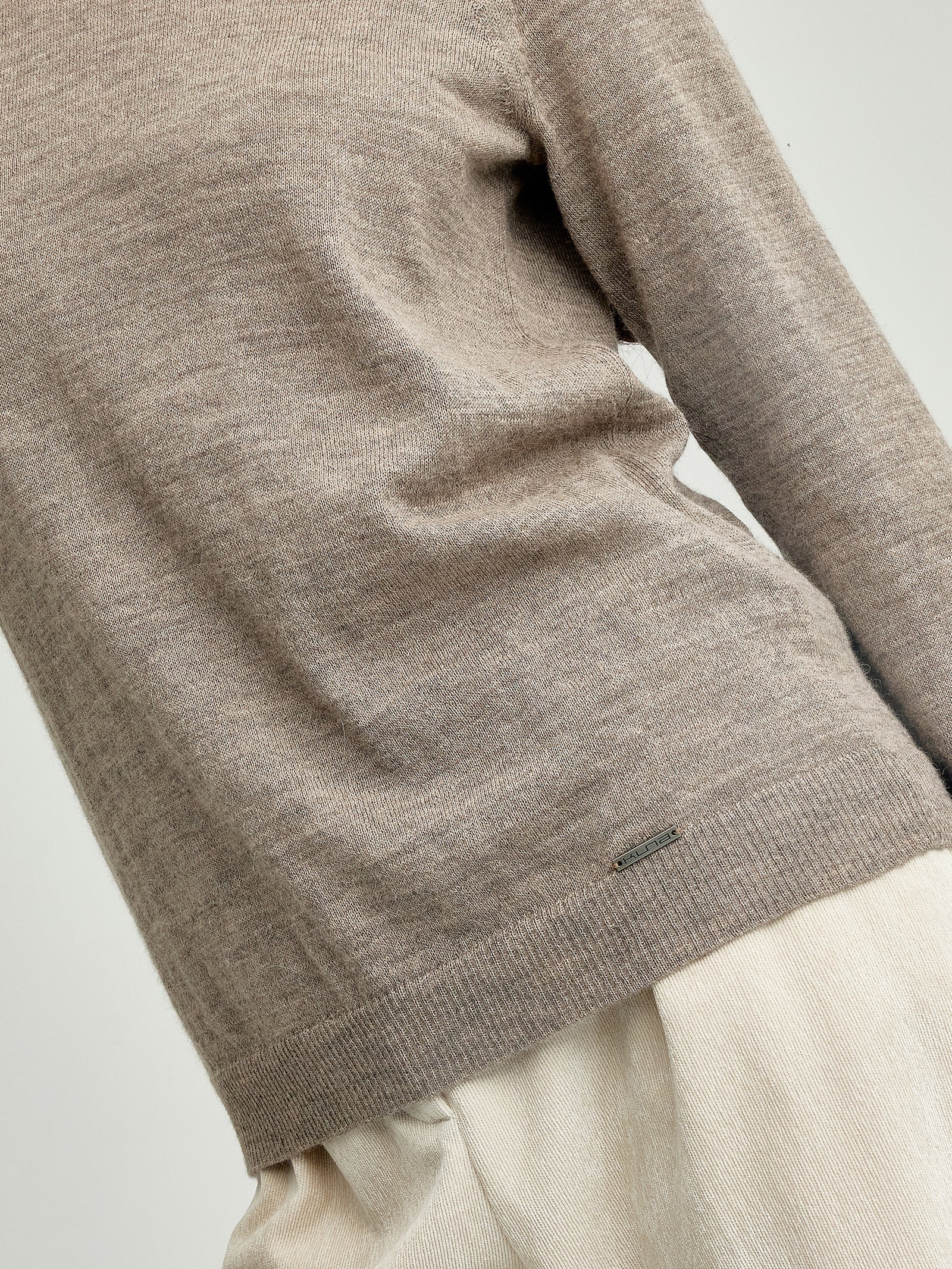 Suéter Anahi De Baby Alpaca Color Beige