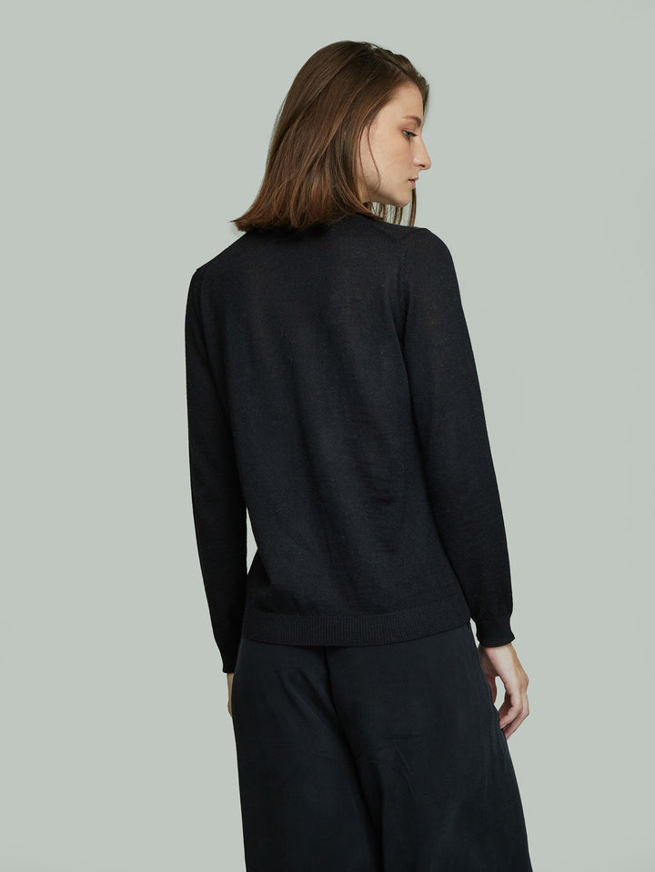 Suéter Anahi De Baby Alpaca Color Black