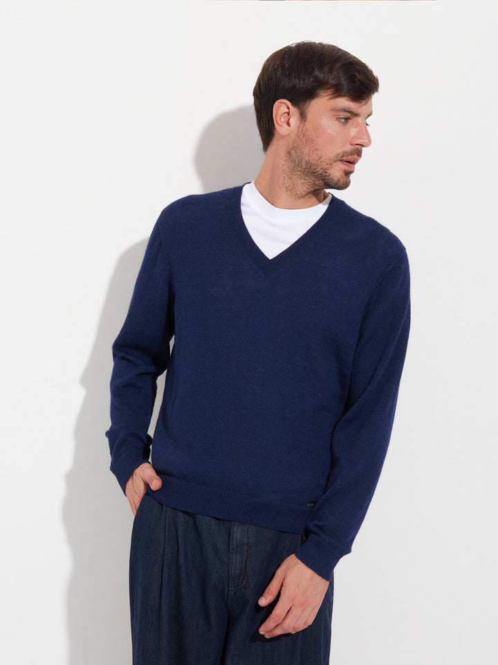 Suéter Alan De Baby Alpaca Color Golondrina